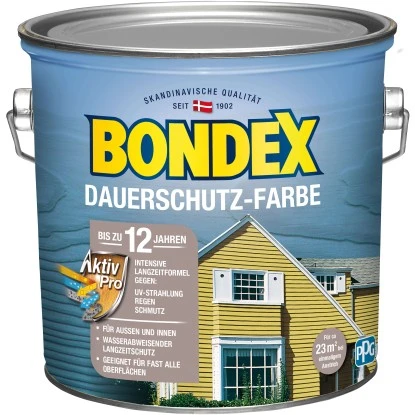 Bondex Dauerschutz-Farbe Kakao-Schokobraun Seidenglänzend 2,5 L 3 Bondex Dauerschutz-Farbe Kakao-Schokobraun Seidenglänzend 2,5 L
