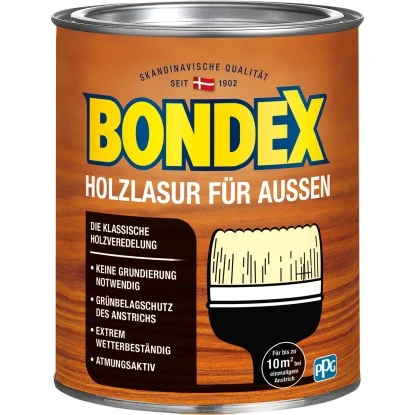 Bondex Holzlasur Für Außen Nussbaum Seidenglänzend 750 Ml 3 Bondex Holzlasur Für Außen Nussbaum Seidenglänzend 750 Ml