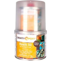 CreativEpoxy Resin 50 A+B 0,5 Kg Transparent -Innenfarben Verkauf 0403139615462 2742 VP 01