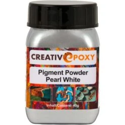 CreativEpoxy Pigment Pulver 40 G Perl Weiß-Metallic