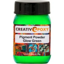 CreativEpoxy Tagesleuchtpigment Pulver 30 G Grün