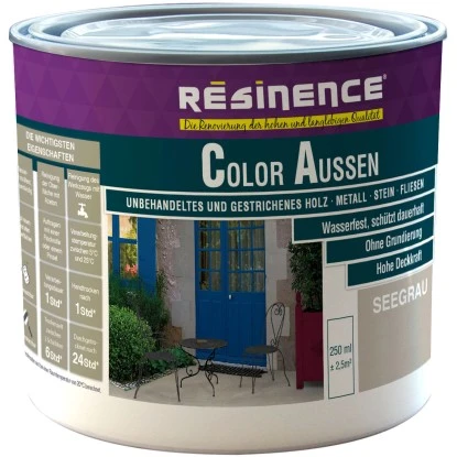 Resinence Color Aussen Seegrau Seidenmatt 250 Ml 3 Resinence Color Aussen Seegrau Seidenmatt 250 Ml