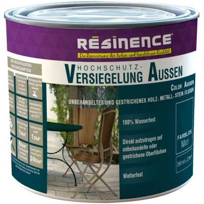 Resinence Hochschutz-Versiegelung Aussen Transparent Matt 250 Ml 3 Resinence Hochschutz-Versiegelung Aussen Transparent Matt 250 Ml