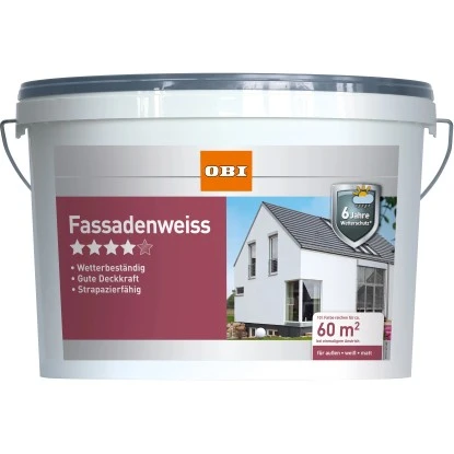 OBI Fassadenweiß Matt 2,5 L 3 OBI Fassadenweiß Matt 2,5 L