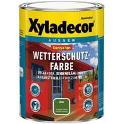 Xyladecor Consolan Wetterschutzfarbe Grün Seidenglänzend 750 Ml