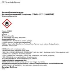 OBI Fliesenlack Weiß Glänzend 750 Ml -Innenfarben Verkauf 2539 gefahrstoffetikett 1 2