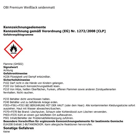 OBI Premium Weißlack Cremeweiß Seidenmatt 750 Ml 4 OBI Premium Weißlack Cremeweiß Seidenmatt 750 Ml – Bild 2