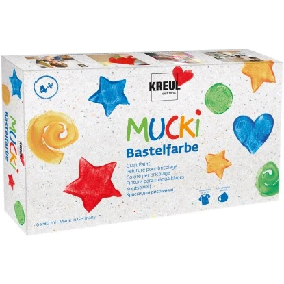 Mucki Bastelfarbe 6er Set 80 Ml 3 Mucki Bastelfarbe 6er Set 80 Ml