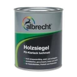 Albrecht Holzsiegel PU-Klarlack Transparent Tuchmatt 2,5 L