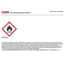 Clou Hartöl Rotbraun 250 Ml -Innenfarben Verkauf 299134 2923 Hazard