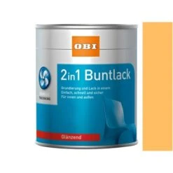 OBI 2in1 Buntlack Safrangelb Glänzend 750 Ml