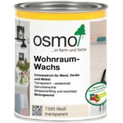 Osmo Wohnraum-Wachs Weiß Transparent 750 Ml