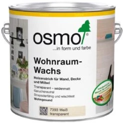 Osmo Wohnraum-Wachs Weiß Transparent 2,5L