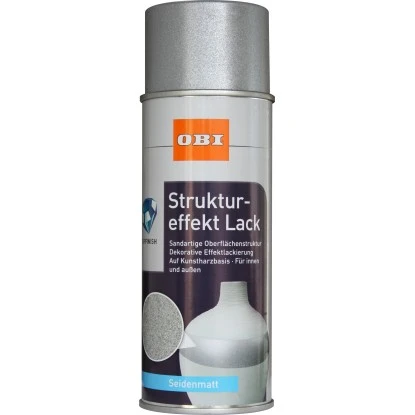 OBI Struktureffekt Lack Spray Silber Seidenmatt 400 Ml 3 OBI Struktureffekt Lack Spray Silber Seidenmatt 400 Ml