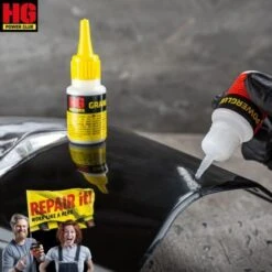 HG Power Glue Klebstoff Schweißnaht Aus Der Flasche Mini -Innenfarben Verkauf 391281 11