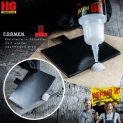 HG Power Glue Klebstoff Schweißnaht Aus Der Flasche Mini -Innenfarben Verkauf 391281 12
