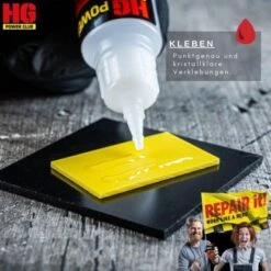 HG Power Glue Klebstoff Schweißnaht Aus Der Flasche Mini -Innenfarben Verkauf 391281 5
