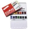 Lukas Aquarell Studio Aquarellfarben-Set 14 X 1/2-Näpfchen -Innenfarben Verkauf 4001128047256 3641 1