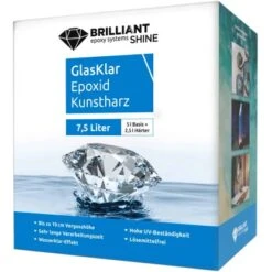 Brilliant Shine Kunstharz A+B 7,5 L Transparent -Innenfarben Verkauf 4031396140946 2742 VP 01