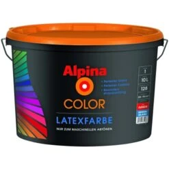 Alpina Color Latexfarbe B1 Seidenglänzend 10 L