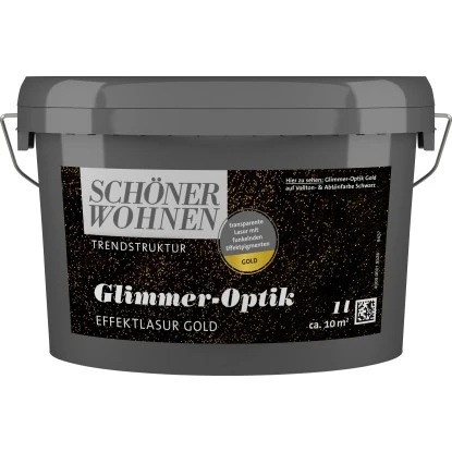 Schöner Wohnen Trendstruktur Glimmer-Optik Gold 1 L 3 Schöner Wohnen Trendstruktur Glimmer-Optik Gold 1 L