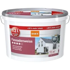 OBI Fassadenweiß Matt 12 L