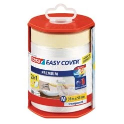 Tesa Easy Cover Premium Abdeckfolie Mit Malerband 33 M X 0,55 M