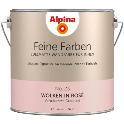 Alpina Feine Farben No. 23 Wolken In Rose Edelmatt 2,5 Liter 3 Alpina Feine Farben No. 23 Wolken In Rose Edelmatt 2,5 Liter