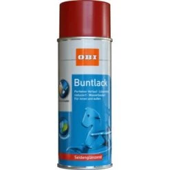 OBI Buntlack Spray RAL 3000 Feuerrot Seidenglänzend Wv 400 Ml