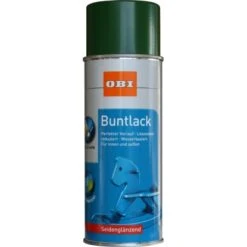 OBI Buntlack Spray RAL 6002 Laubgrün Seidenglänzend Wv 400 Ml