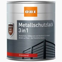 OBI Metallschutzlack 3in1 Blau Glänzend 750 Ml