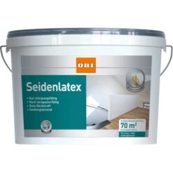 OBI Seidenlatex Weiß Seidenglänzend 10 L