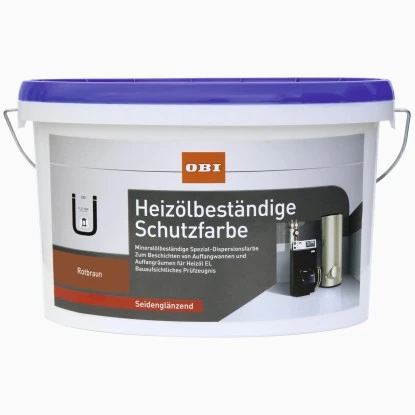 OBI Heizölbeständige Schutzfarbe Rotbraun Seidenglänzend 2,5 L 3 OBI Heizölbeständige Schutzfarbe Rotbraun Seidenglänzend 2,5 L