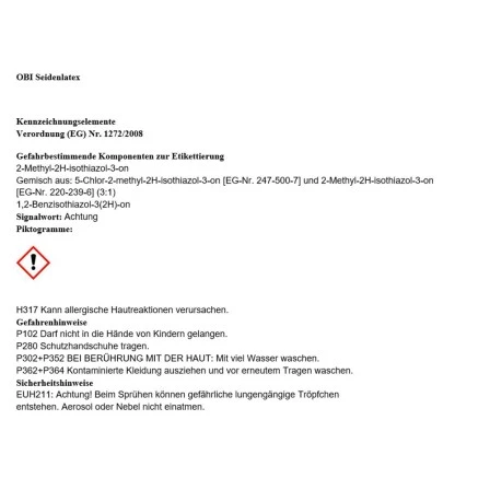 OBI Seidenlatex Weiß Seidenglänzend 2,5 L 4 OBI Seidenlatex Weiß Seidenglänzend 2,5 L – Bild 2