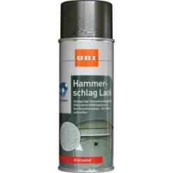 OBI Hammerschlag Lack Spray Anthrazit Glänzend 400 Ml