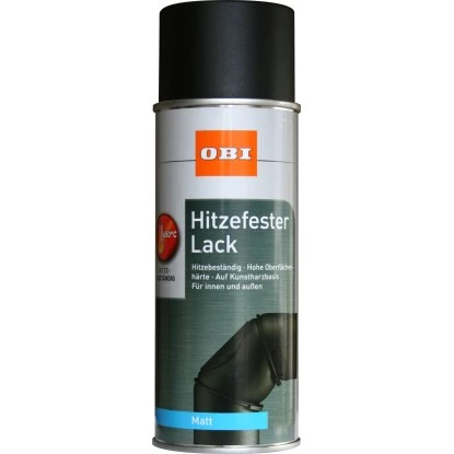 OBI Hitzefester Lack Spray Schwarz Matt 400 Ml 3 OBI Hitzefester Lack Spray Schwarz Matt 400 Ml