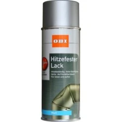 OBI Hitzefester Lack Spray Silber Matt 400 Ml
