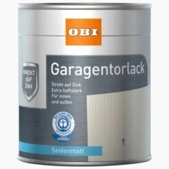 OBI Garagentorlack Schwarz Seidenmatt 750 Ml