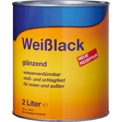 Weißlack Glänzend 2 L
