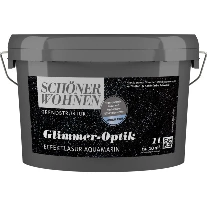 Schöner Wohnen Glimmer-Optik Effektlack Aquamarin 1 L 3 Schöner Wohnen Glimmer-Optik Effektlack Aquamarin 1 L