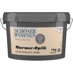 Schöner Wohnen Marmor-Optik Effektspachtel Crema 1 L