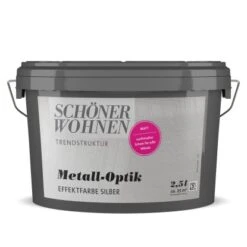 Schöner Wohnen Metall-Optik Matt Silber 1 L
