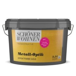 Schöner Wohnen Metall-Optik Matt Gold 1 L
