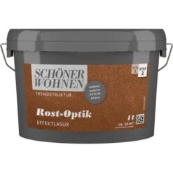Schöner Wohnen Rost-Optik Effektlasur Rost 1 L