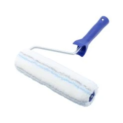 LUX Acryl-Roller Gepolstert 2K-Softgriff Schwarz-Blau 25 Cm