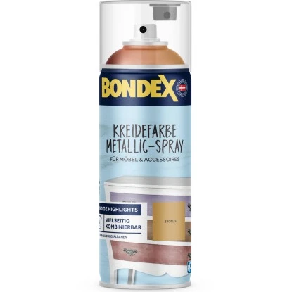 Bondex Kreidefarbe Metallic-Spray Bronze 0,4 L 3 Bondex Kreidefarbe Metallic-Spray Bronze 0,4 L