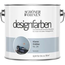 Schöner Wohnen Designfarben Klares Eisblau Matt 2,5 L