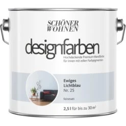 Schöner Wohnen Designfarben Ewiges Lichtblau Matt 2,5 L