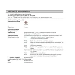 Osmo Pinselreiniger Und Verdünner 1 L -Innenfarben Verkauf 798659 4951 hazard 1