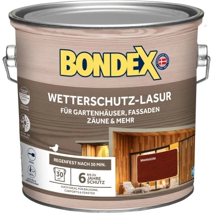 Bondex Wetterschutz-Lasur Mahagoni 2,5 L 3 Bondex Wetterschutz-Lasur Mahagoni 2,5 L